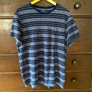 J. Crew slub striped pocket t shirt NWOT